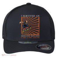 Funny Survived An Infected Botched Circumcision Meme Weird Flexfit Unipanel Trucker Cap thumb 0