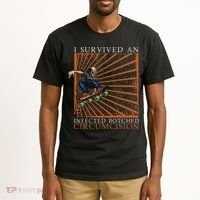 Funny Survived An Infected Botched Circumcision Meme Weird Tall T-Shirt thumb 2