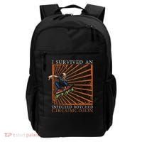 Funny Survived An Infected Botched Circumcision Meme Weird Backpack thumb 0