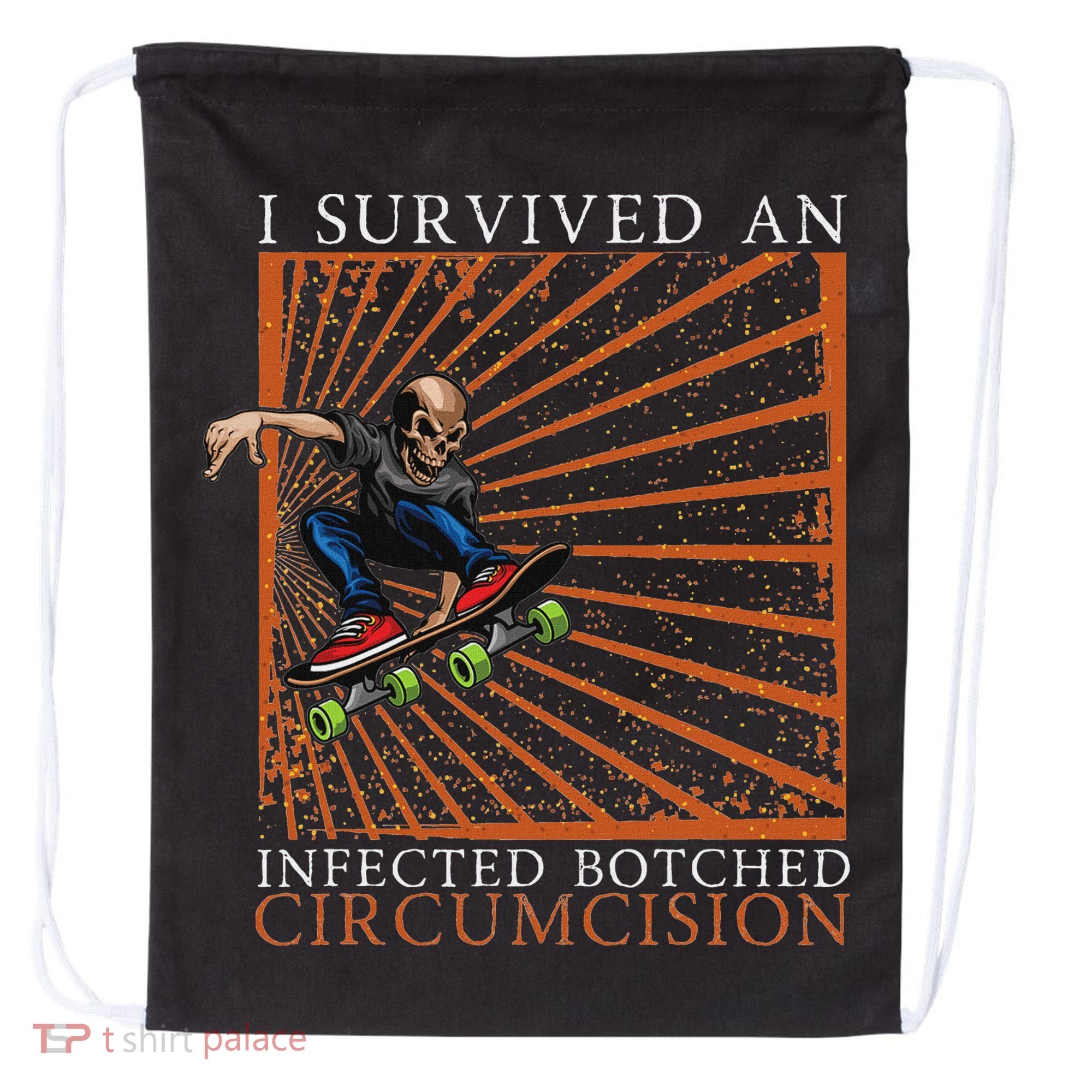 Funny Survived An Infected Botched Circumcision Meme Weird Drawstring Bag