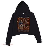 Funny Survived An Infected Botched Circumcision Meme Weird Crop Fleece Hoodie thumb 0
