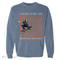 Funny Survived An Infected Botched Circumcision Meme Weird Garment-Dyed Sweatshirt thumb 0