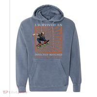 Funny Survived An Infected Botched Circumcision Meme Weird Comfort Colors Garment-Dyed Hooded Sweatshirt thumb 0