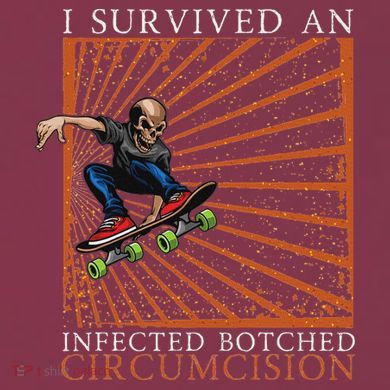 Funny Survived An Infected Botched Circumcision Meme Weird 16oz Travel Tumbler