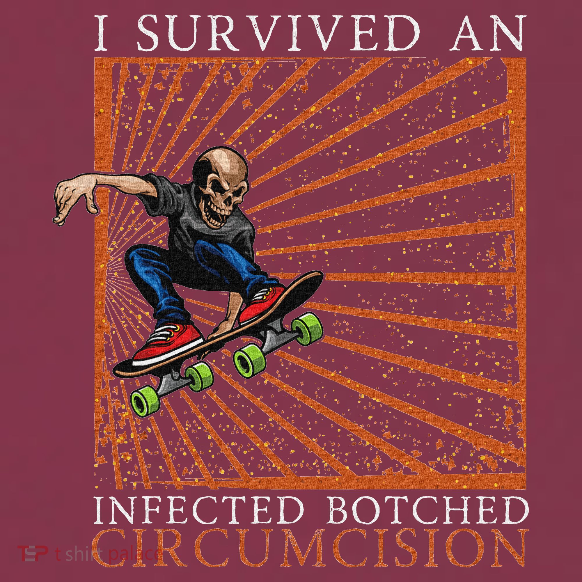 Funny Survived An Infected Botched Circumcision Meme Weird 16oz Travel Tumbler