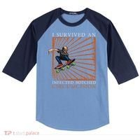 Funny Survived An Infected Botched Circumcision Meme Weird Raglan Baseball Sleeve Shirt thumb 0