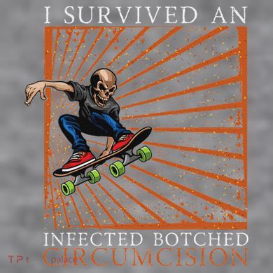 Funny Survived An Infected Botched Circumcision Meme Weird Women's Racerback Cropped Tank