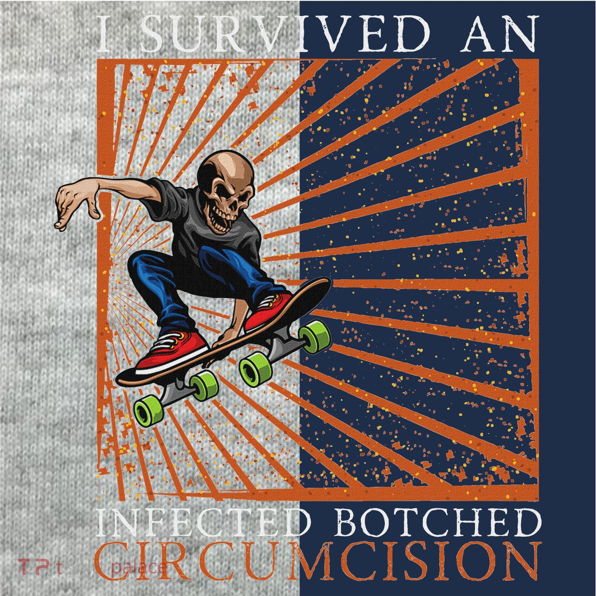 Funny Survived An Infected Botched Circumcision Meme Weird Kids Colorblock Raglan Jersey