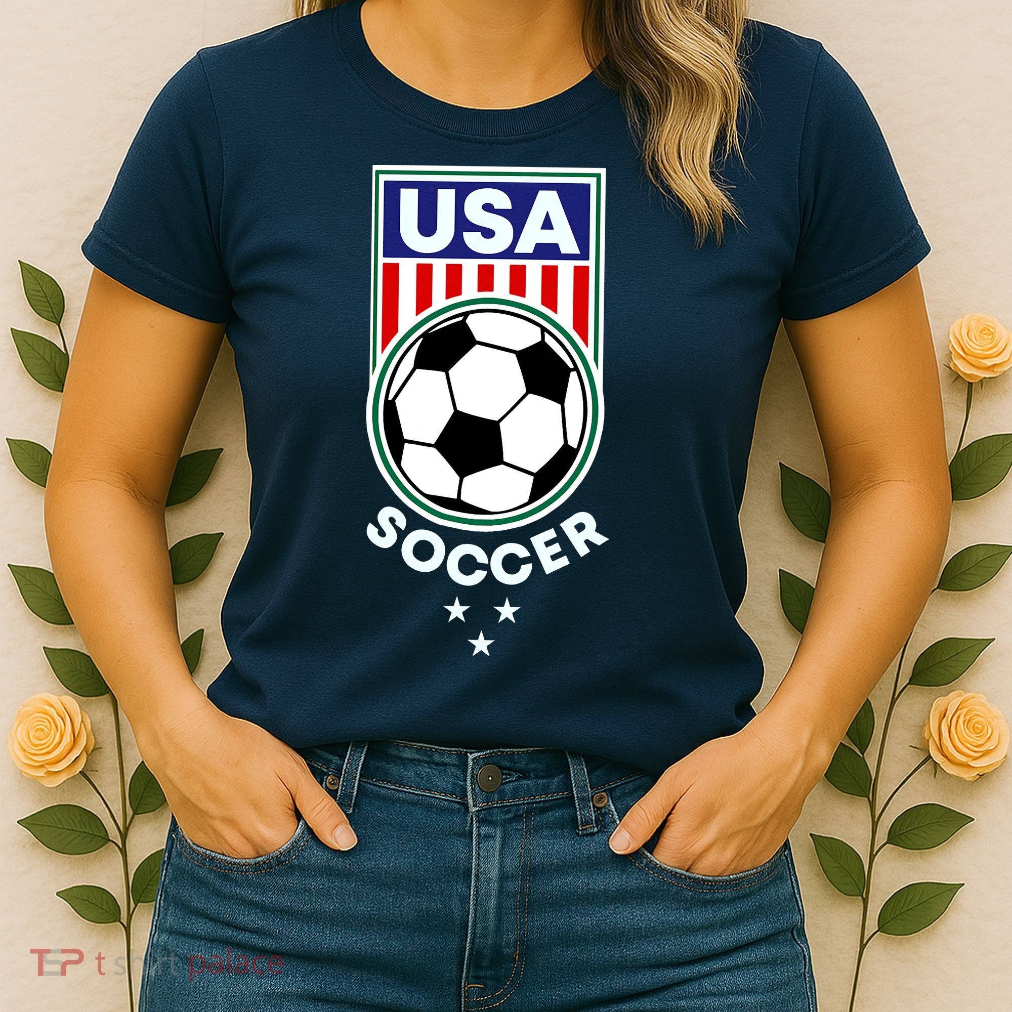 Football Soccer Awesome USA Soccer Women's T-Shirt