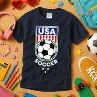 Football Soccer Awesome USA Soccer Kids T-Shirt thumb 3