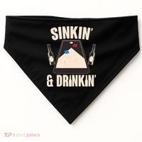 Funny Sinkin And Drinkin Cornhole Game USA-Made Doggie Bandana thumb 0