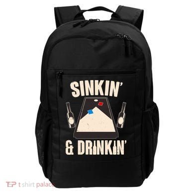 Funny Sinkin And Drinkin Cornhole Game Backpack