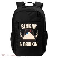 Funny Sinkin And Drinkin Cornhole Game Backpack thumb 0