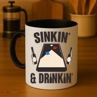 Funny Sinkin And Drinkin Cornhole Game Coffee Mug thumb 4