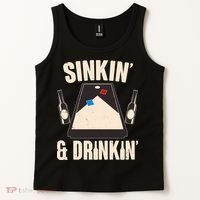 Funny Sinkin And Drinkin Cornhole Game Tank Top thumb 2