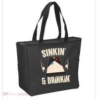 Funny Sinkin And Drinkin Cornhole Game Tote Bag thumb 2
