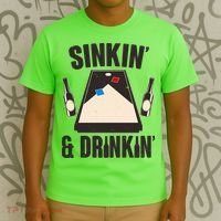 Funny Sinkin And Drinkin Cornhole Game T-Shirt thumb 3