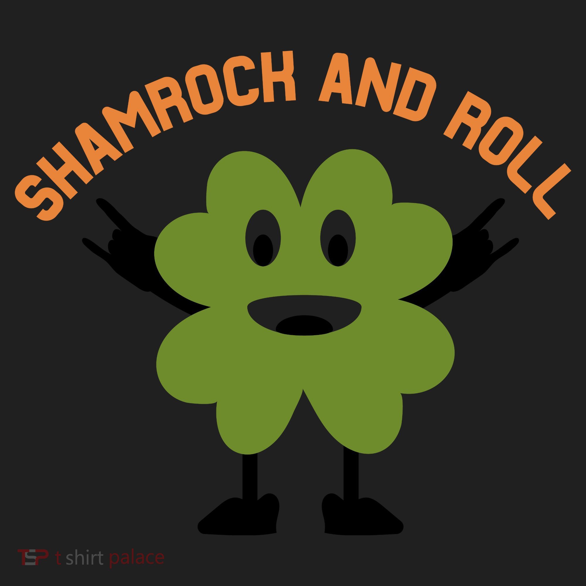 Funny Shamrock And Roll Irish Leaf St Patricks Day Women's Sweatshirt