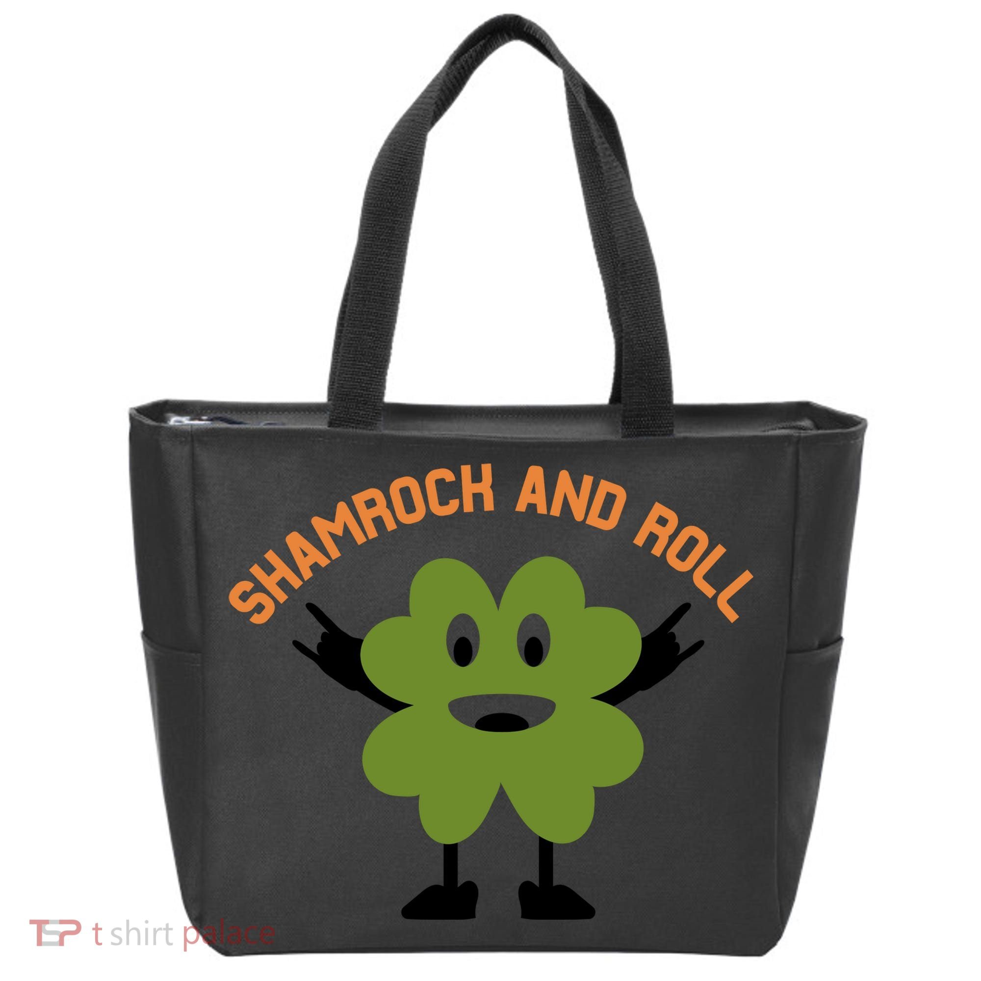 Funny Shamrock And Roll Irish Leaf St Patricks Day Tote Bag
