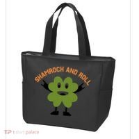 Funny Shamrock And Roll Irish Leaf St Patricks Day Tote Bag thumb 3
