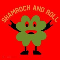 Funny Shamrock And Roll Irish Leaf St Patricks Day Santa Hat thumb 1