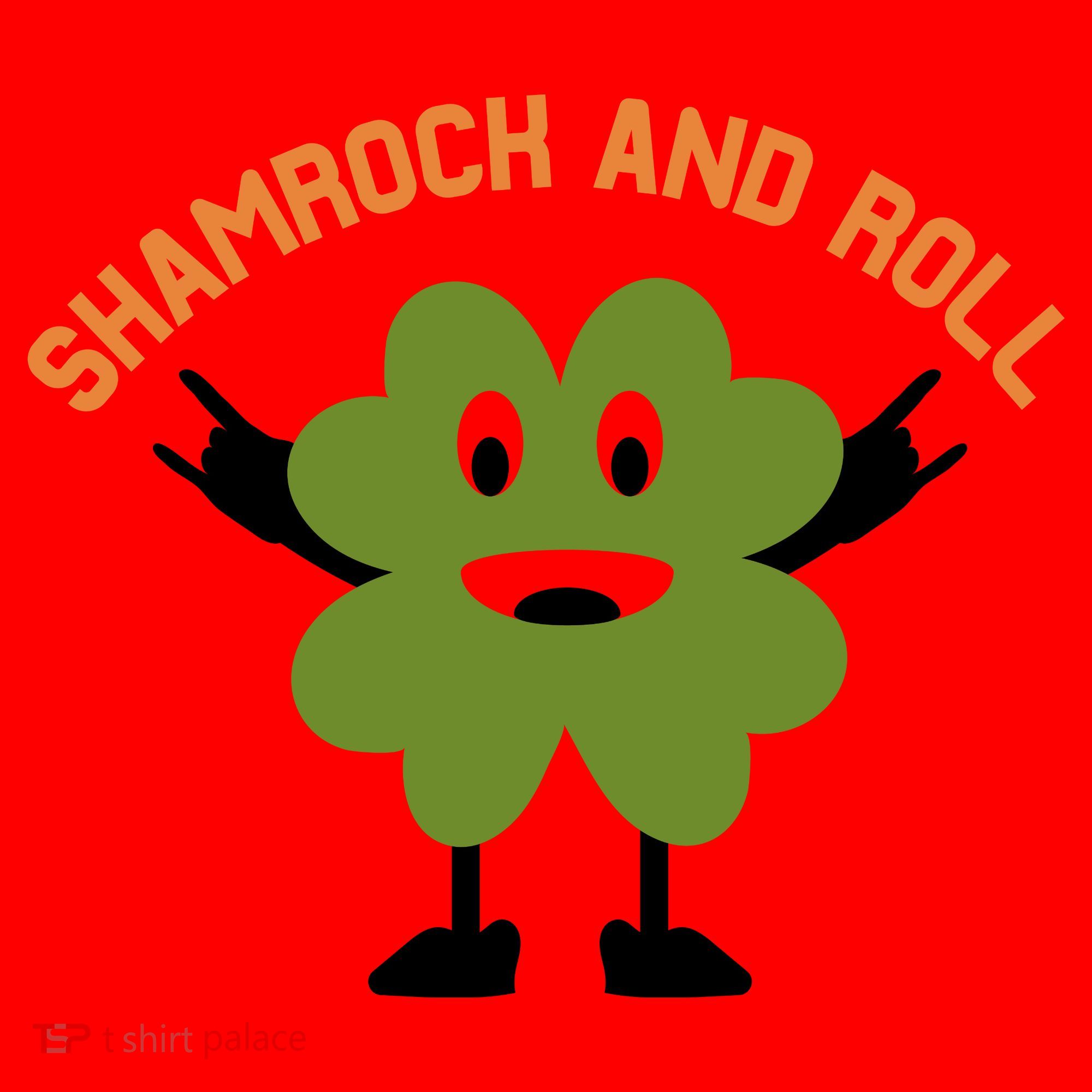 Funny Shamrock And Roll Irish Leaf St Patricks Day Santa Hat
