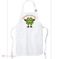 Funny Shamrock And Roll Irish Leaf St Patricks Day Apron thumb 0