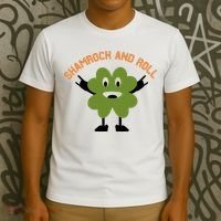 Funny Shamrock And Roll Irish Leaf St Patricks Day T-Shirt thumb 3