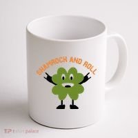 Funny Shamrock And Roll Irish Leaf St Patricks Day Coffee Mug thumb 1