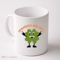 Funny Shamrock And Roll Irish Leaf St Patricks Day Coffee Mug thumb 0