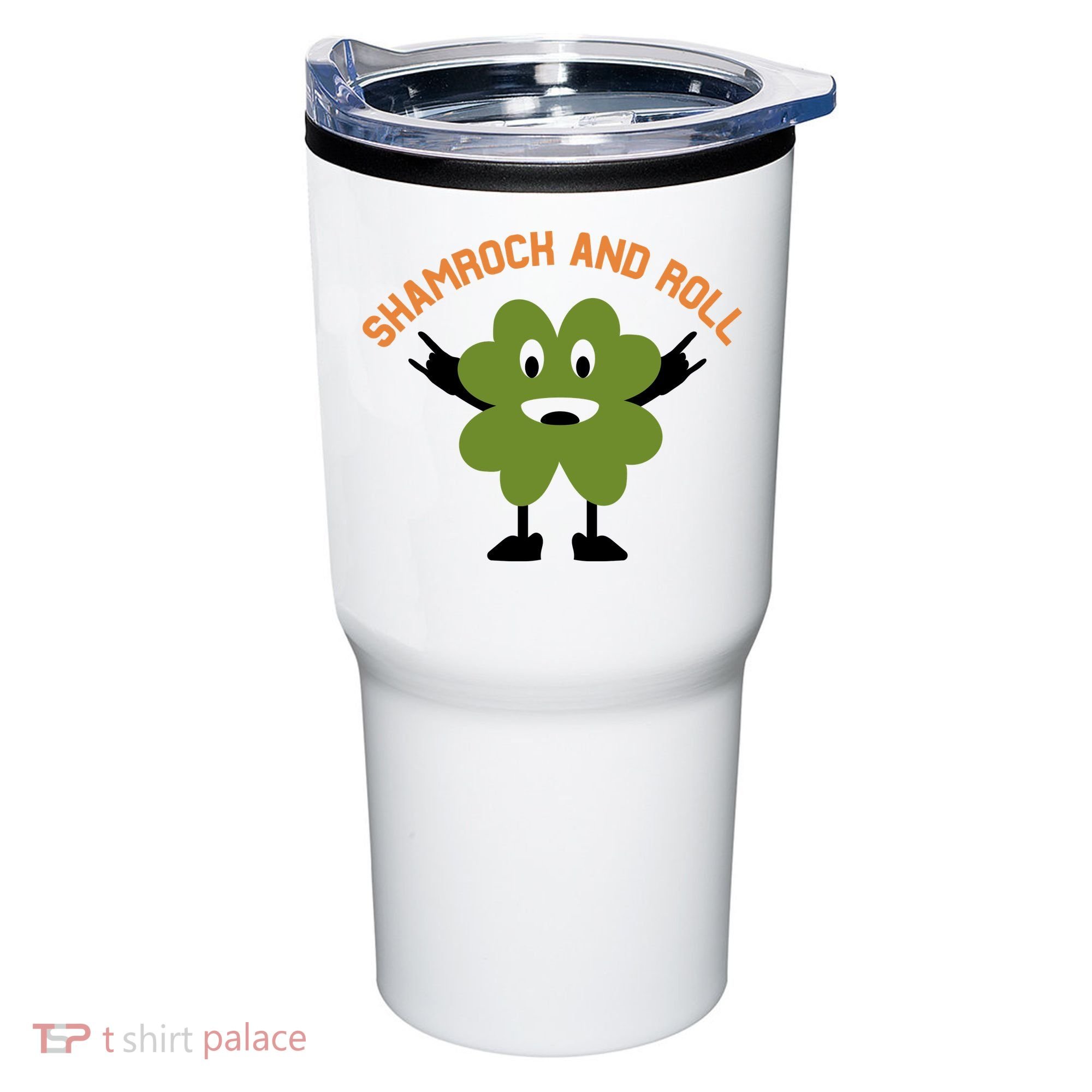 Funny Shamrock And Roll Irish Leaf St Patricks Day Tumbler