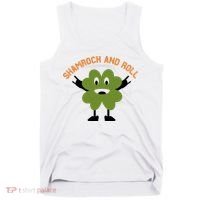 Funny Shamrock And Roll Irish Leaf St Patricks Day Tank Top thumb 0