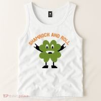 Funny Shamrock And Roll Irish Leaf St Patricks Day Tank Top thumb 2