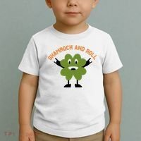 Funny Shamrock And Roll Irish Leaf St Patricks Day Toddler T-Shirt thumb 2