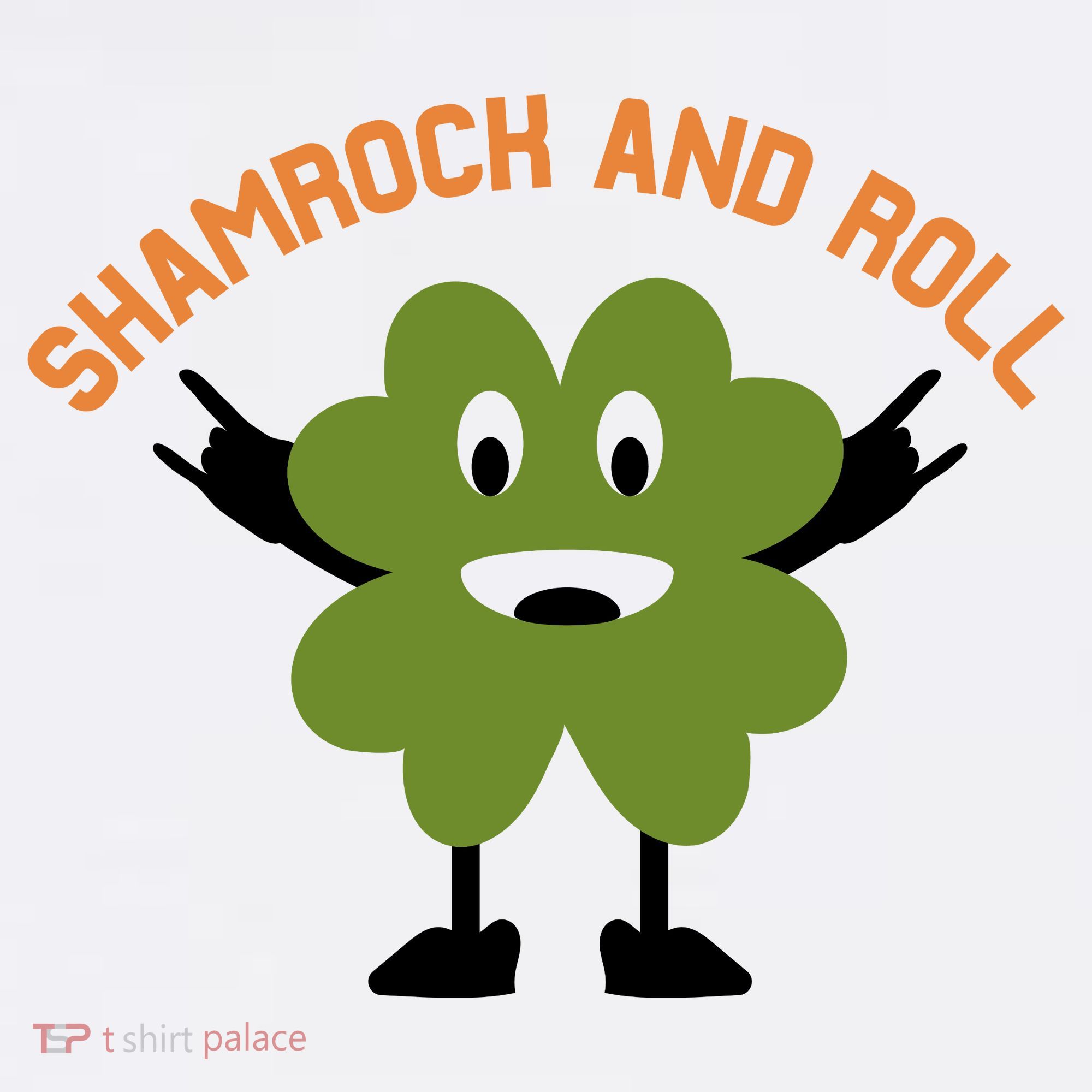 Funny Shamrock And Roll Irish Leaf St Patricks Day Toddler T-Shirt