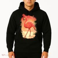 Flamingo Sunset Art Hoodie thumb 2