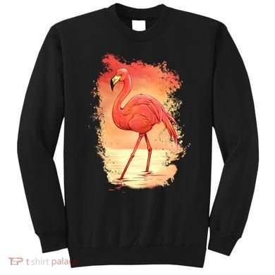 Flamingo Sunset Art Sweatshirt