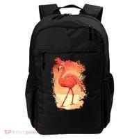 Flamingo Sunset Art Backpack thumb 0
