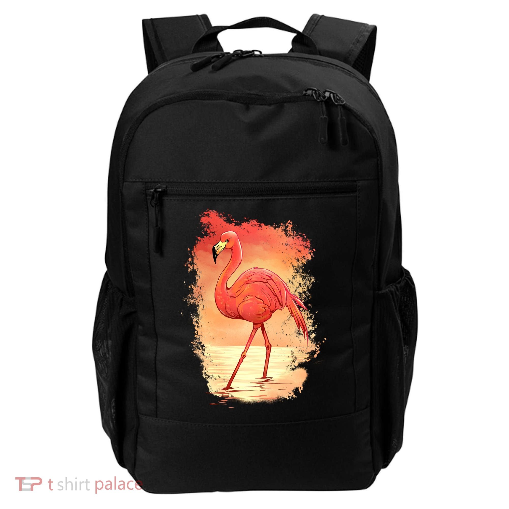Flamingo Sunset Art Backpack