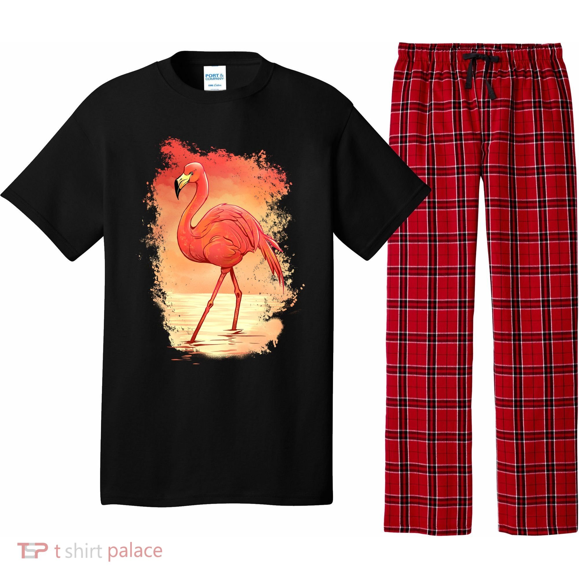 Flamingo Sunset Art Pajama Set