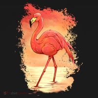 Flamingo Sunset Art Polo thumb 3