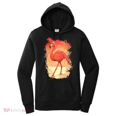 Flamingo Sunset Art Women's Hoodie