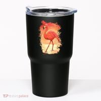 Flamingo Sunset Art Tumbler thumb 0