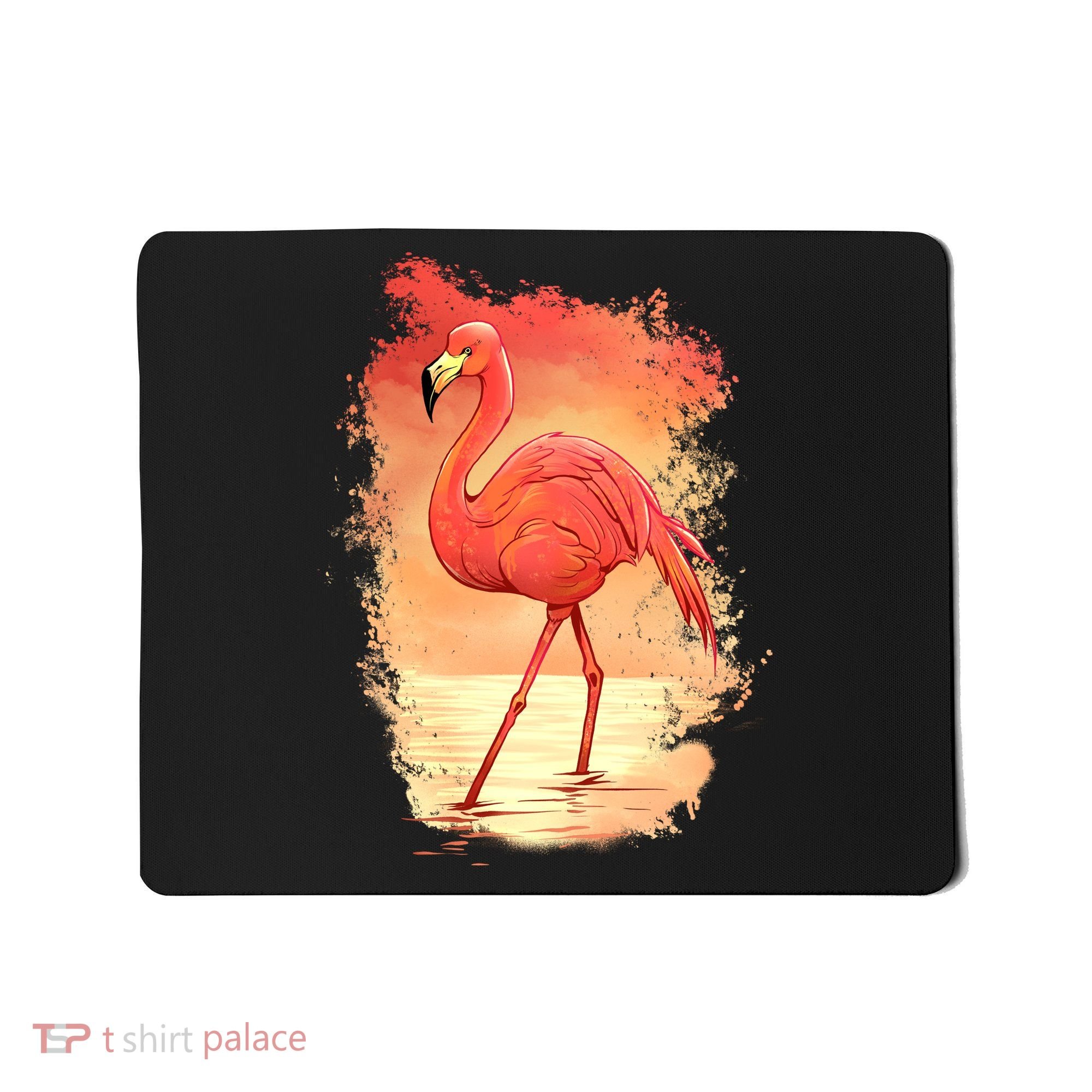 Flamingo Sunset Art Mousepad