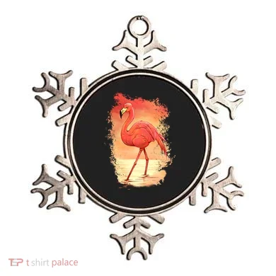 Flamingo Sunset Art Ornament