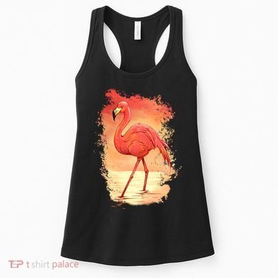 Flamingo Sunset Art Women's Tank Top