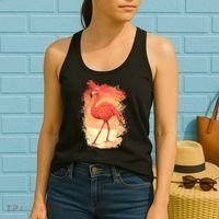 Flamingo Sunset Art Women's Tank Top thumb 2