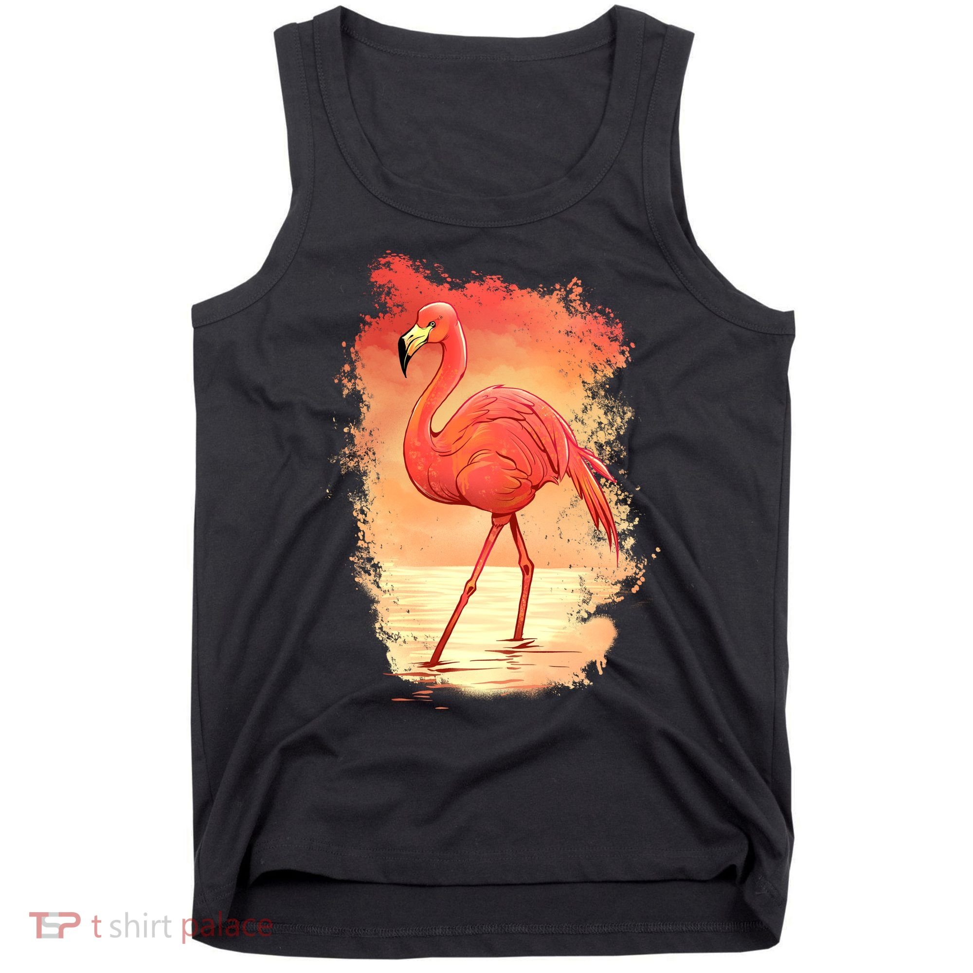 Flamingo Sunset Art Tank Top
