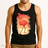 Flamingo Sunset Art Tank Top thumb 3