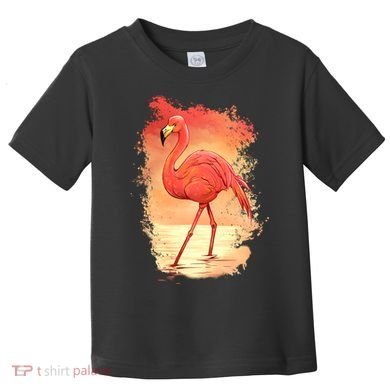 Flamingo Sunset Art Toddler T-Shirt